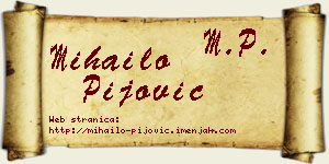 Mihailo Pijović vizit kartica